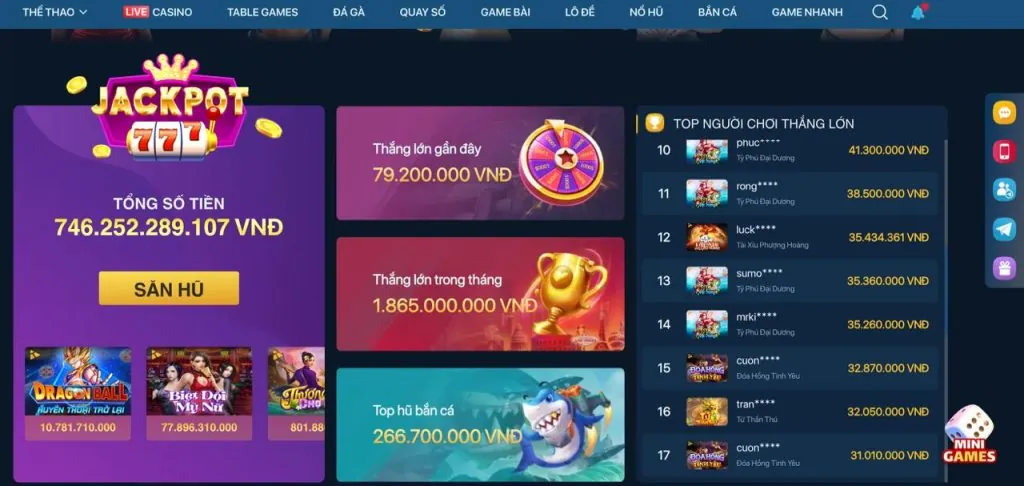 Hình ảnh trò chơi nổ hũ với biểu tượng tiền thưởng lớn tại acb88 win